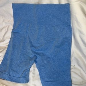 Scrunch butt blue amazon shorts